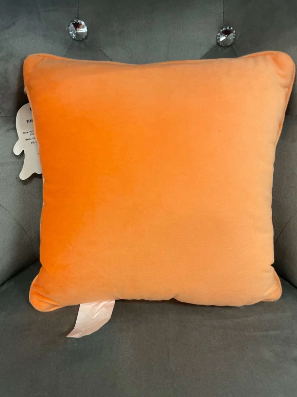 NWT Hot Ghoul Halloween Needlepoint Pillow 11 x 11